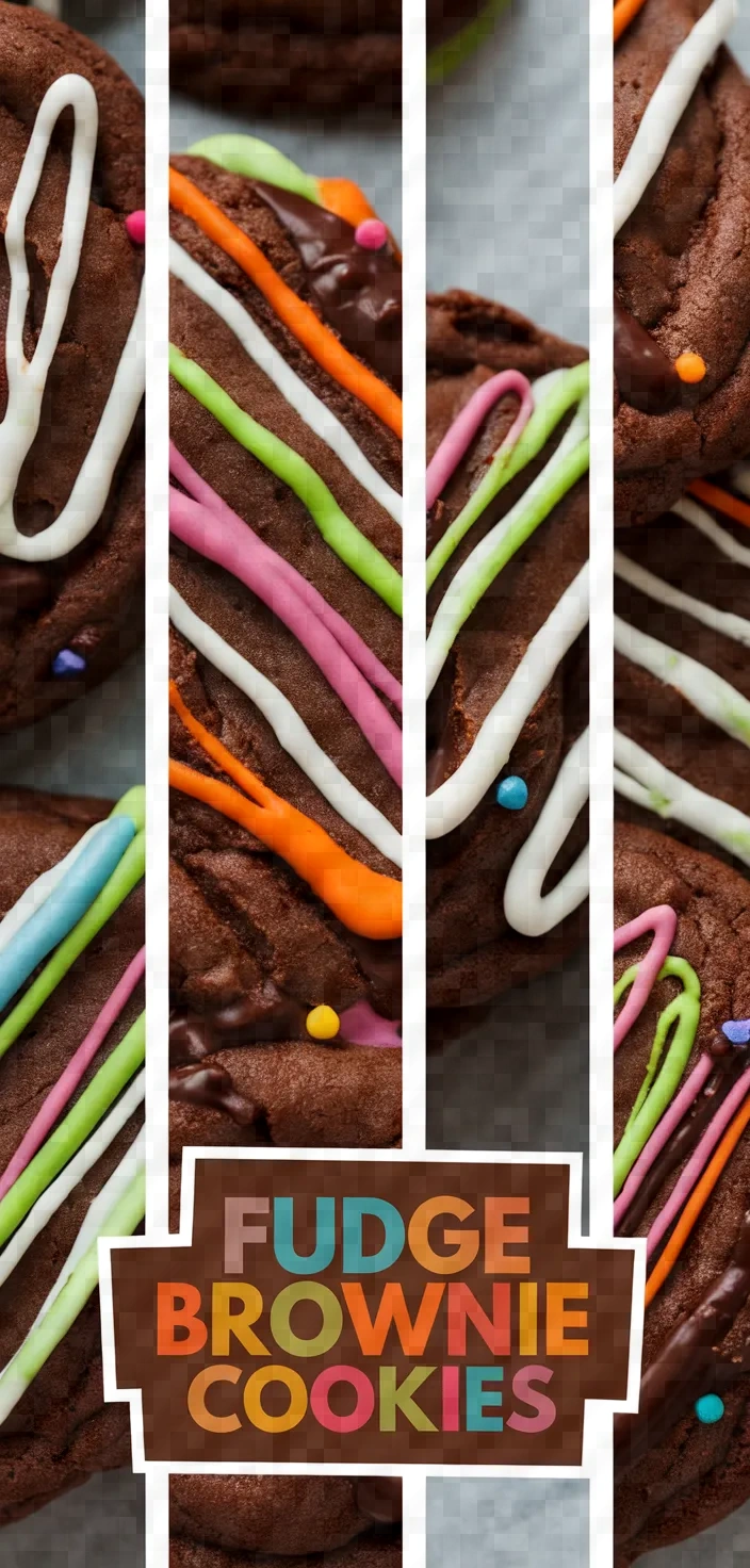 A photo of Fudge Brownie Cookies Recipe