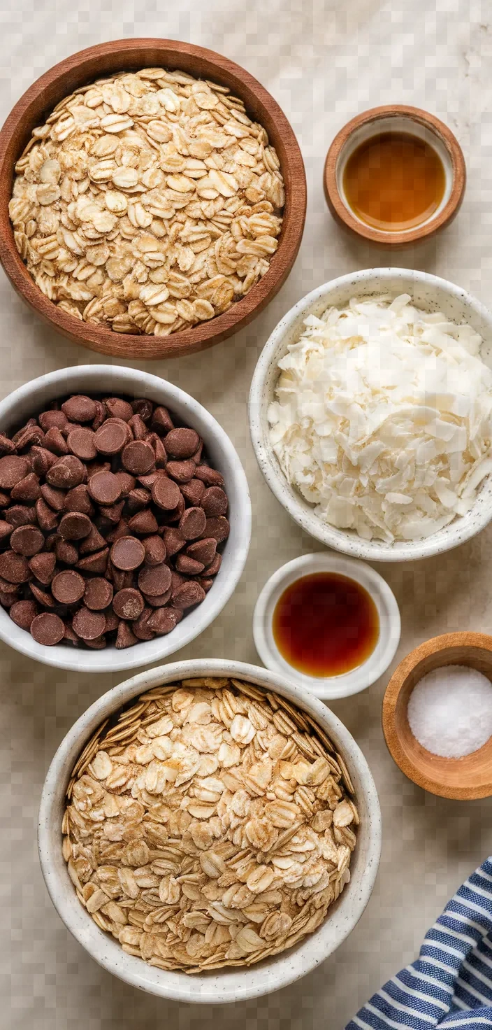 Ingredients photo for Almond Joy Granola Bars Recipe