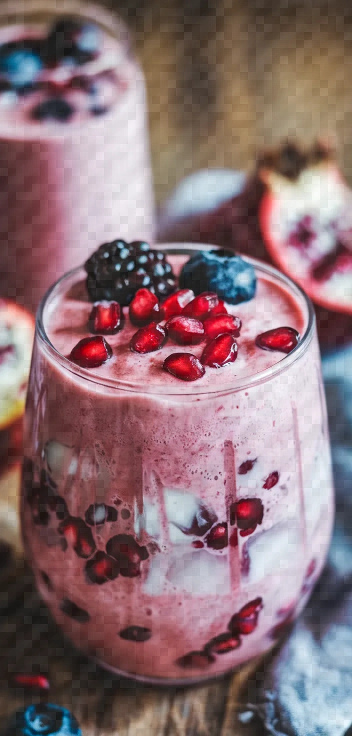 Photo of Berry Pomegranate Smoothie Recipe