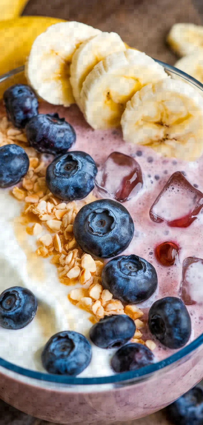Ingredients photo for Blueberry Banana Smoothie Recipe