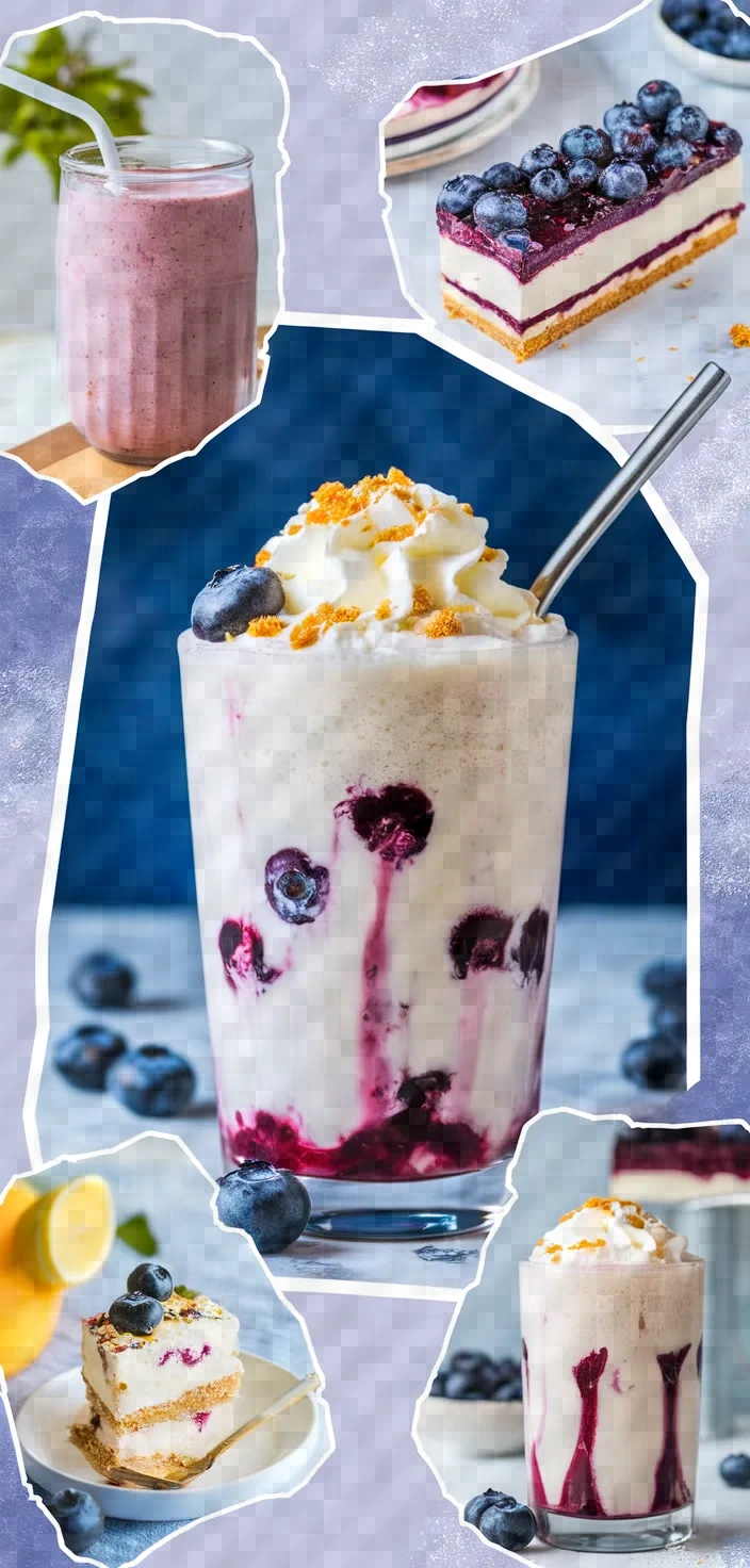 A photo of Blueberry Cheesecake Milkshake Recipe
