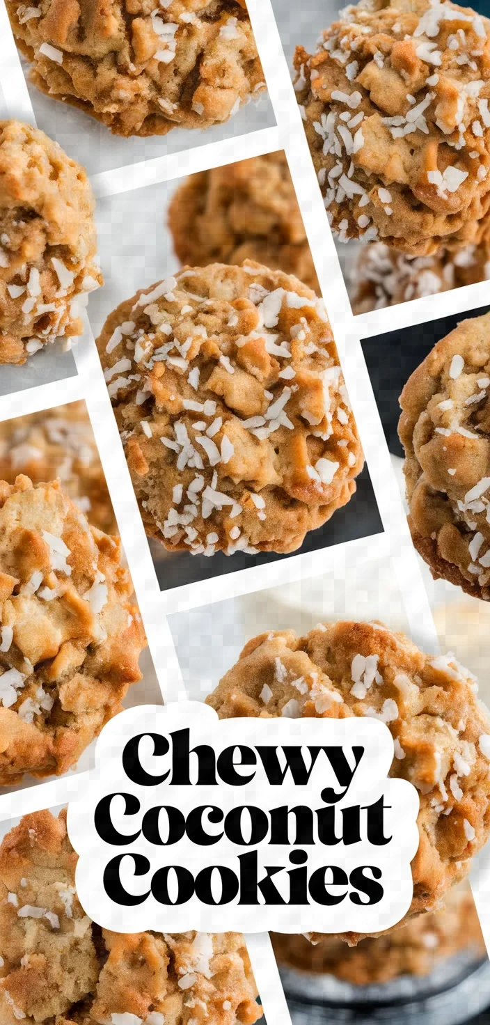 A photo of Chewy Coconut Cookies Recipe
