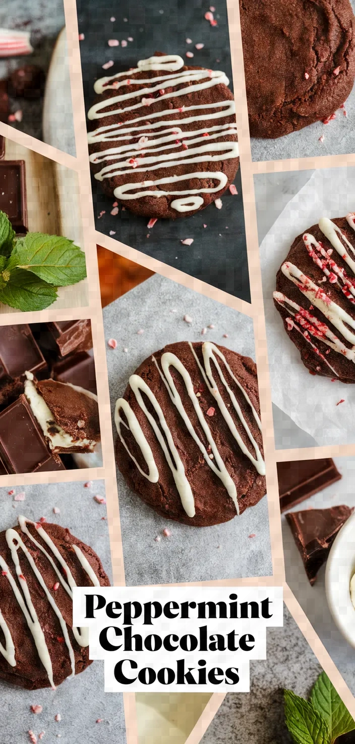 A photo of Peppermint Double Chocolate Cookies Recipe