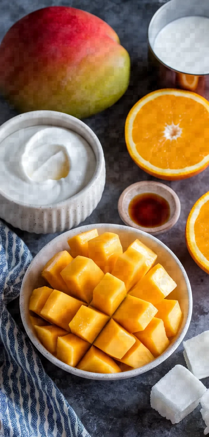 Ingredients photo for Mango Fruit Smoothie Recipe