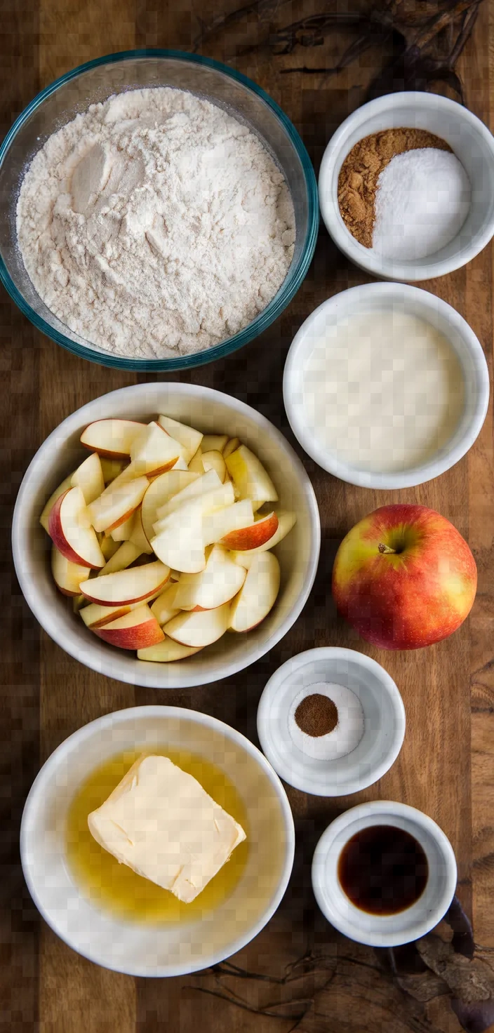 Ingredients photo for Apple Pancakes Brown Sugar Cinnamon Recipe
