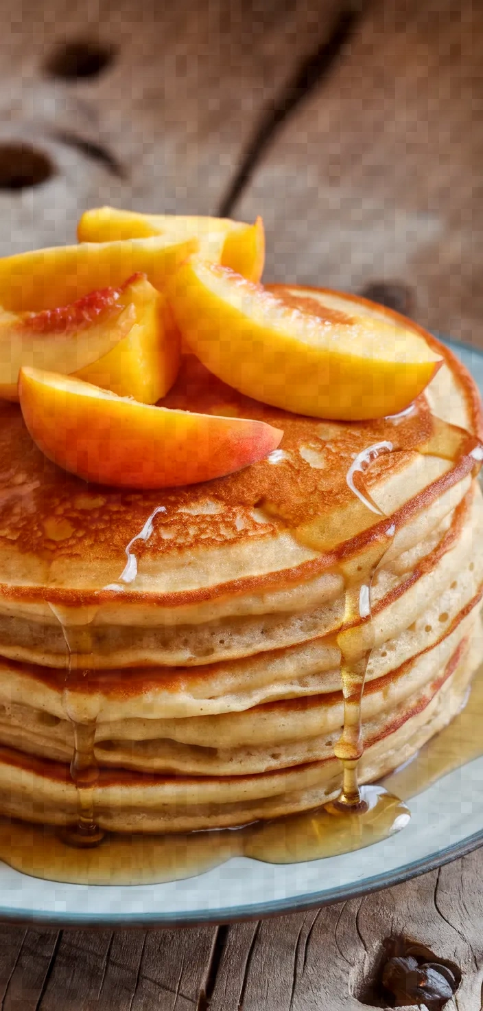 Brown Sugar Peach Pancakes Recipe