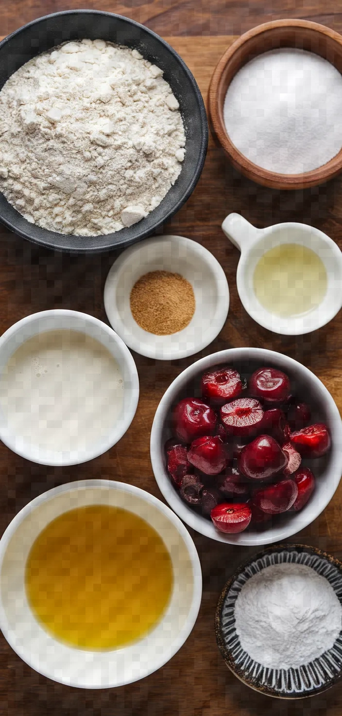 Ingredients photo for Cherry Doughnut Holes Recipe