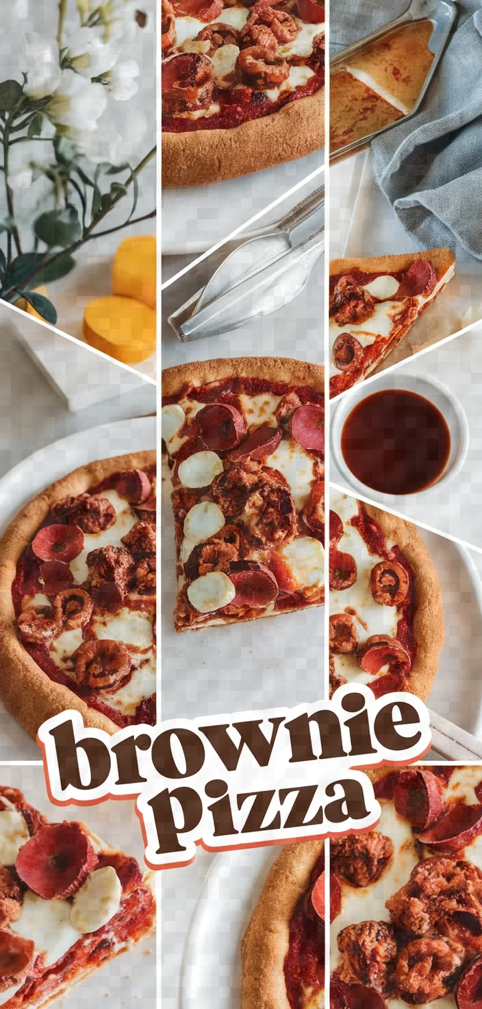 A photo of Brownie Pizza Recipe