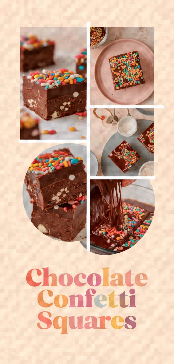 A photo of Chocolate Confetti Squares Recipe