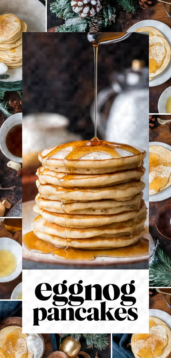 A photo of Eggnog Pancakes Recipe