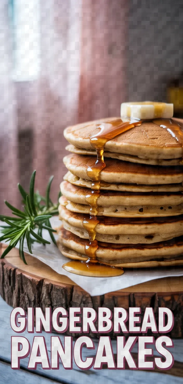 A photo of Gingerbread Pancakes Recipe