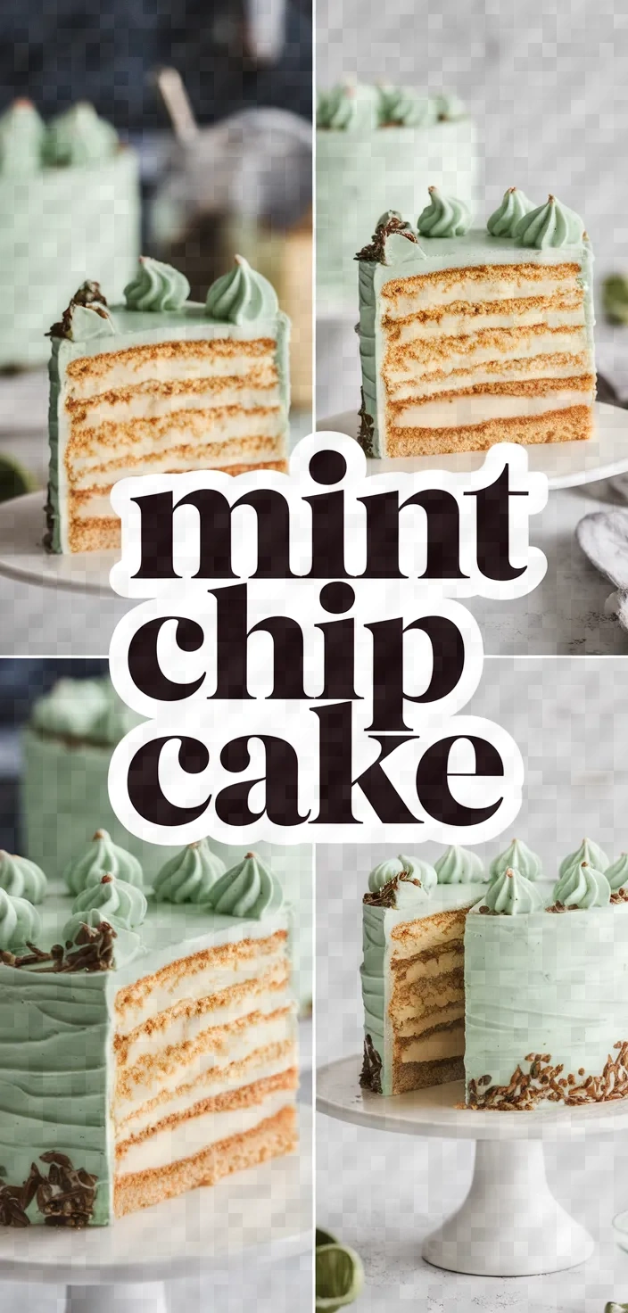 A photo of Mint Chip Ice Cream Cake Recipe