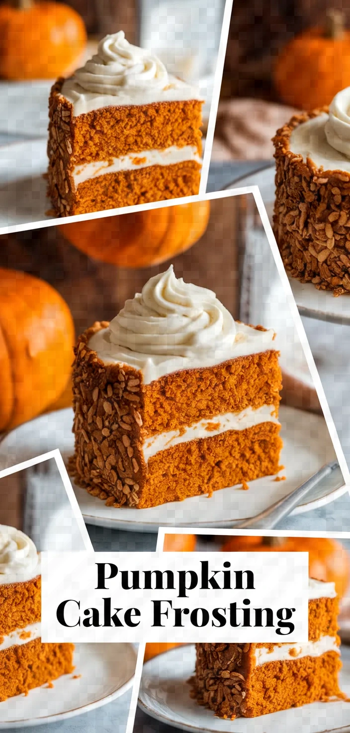 A photo of Pumpkin Cake Maple Frosting Recipe