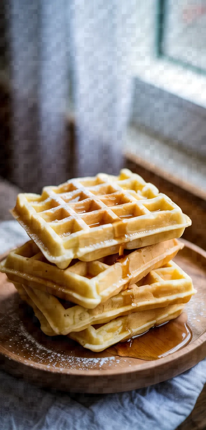Photo of Fluffy Eggnog Waffles Recipe
