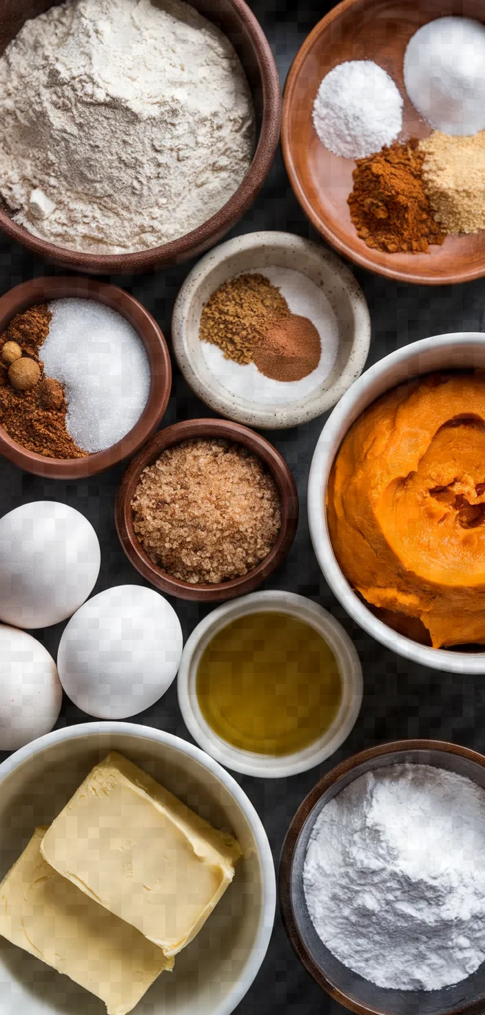 Ingredients photo for Pumpkin Cake Maple Frosting Recipe