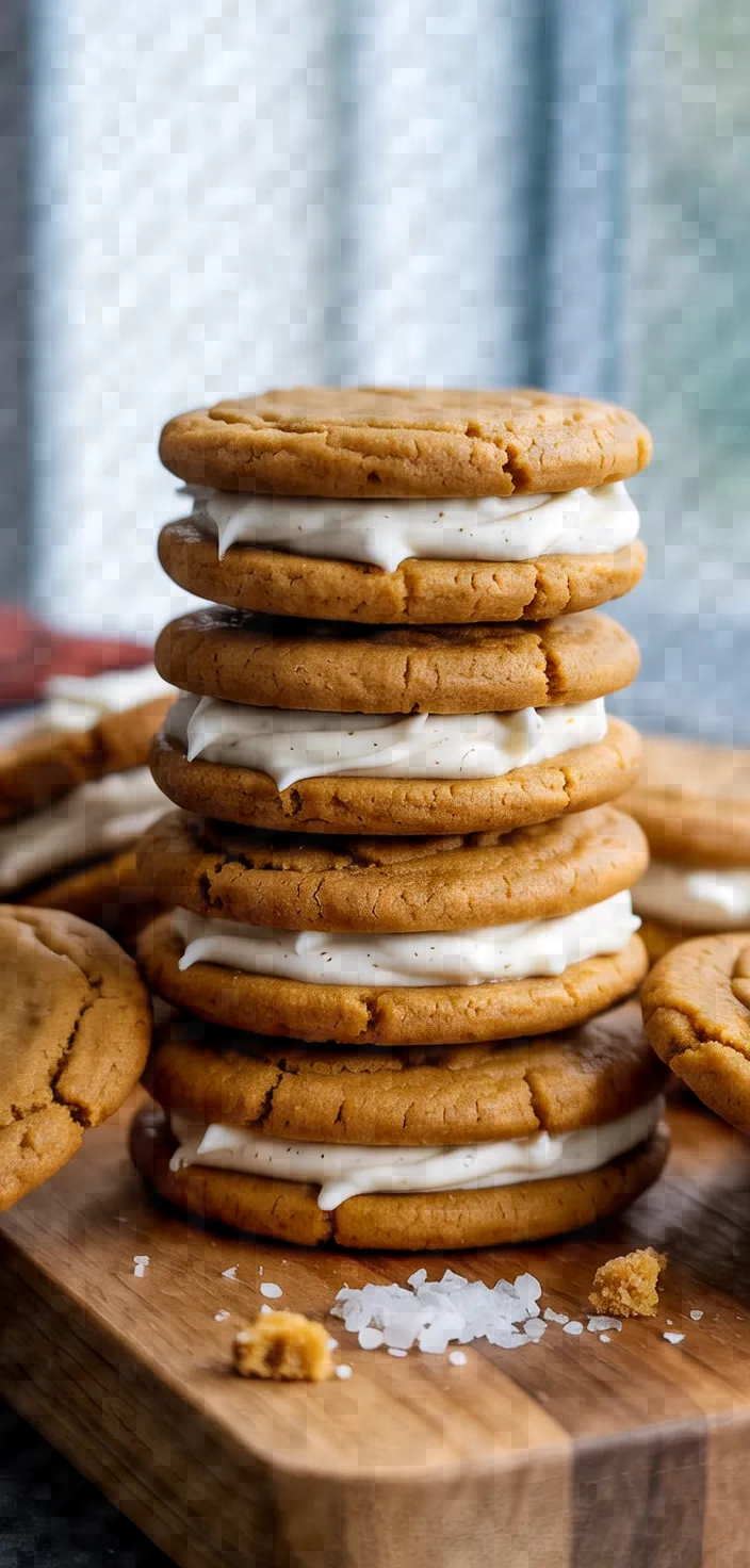 Photo of Ginger Molasses Sandwich Cookies With Eggnog Frosting Recipe
