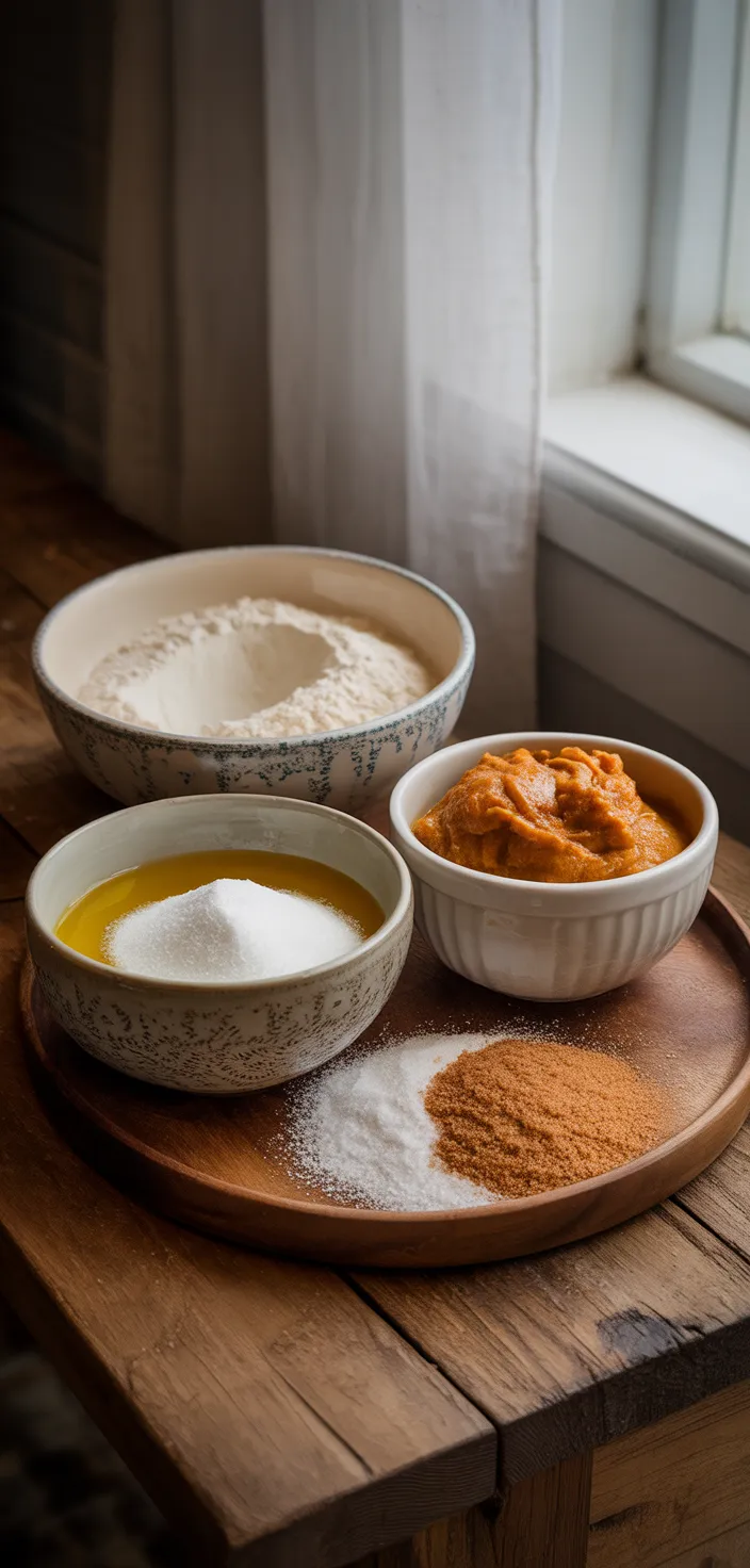 Ingredients photo for Chewy Pumpkin Cookies Recipe