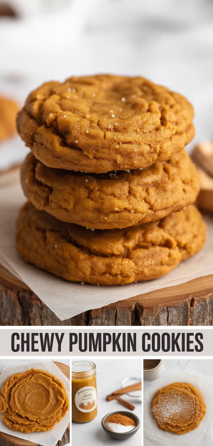 A photo of Chewy Pumpkin Cookies Recipe