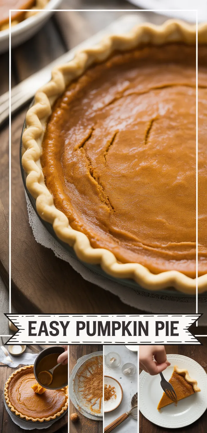 A photo of Seriously Easy Pumpkin Pie Recipe