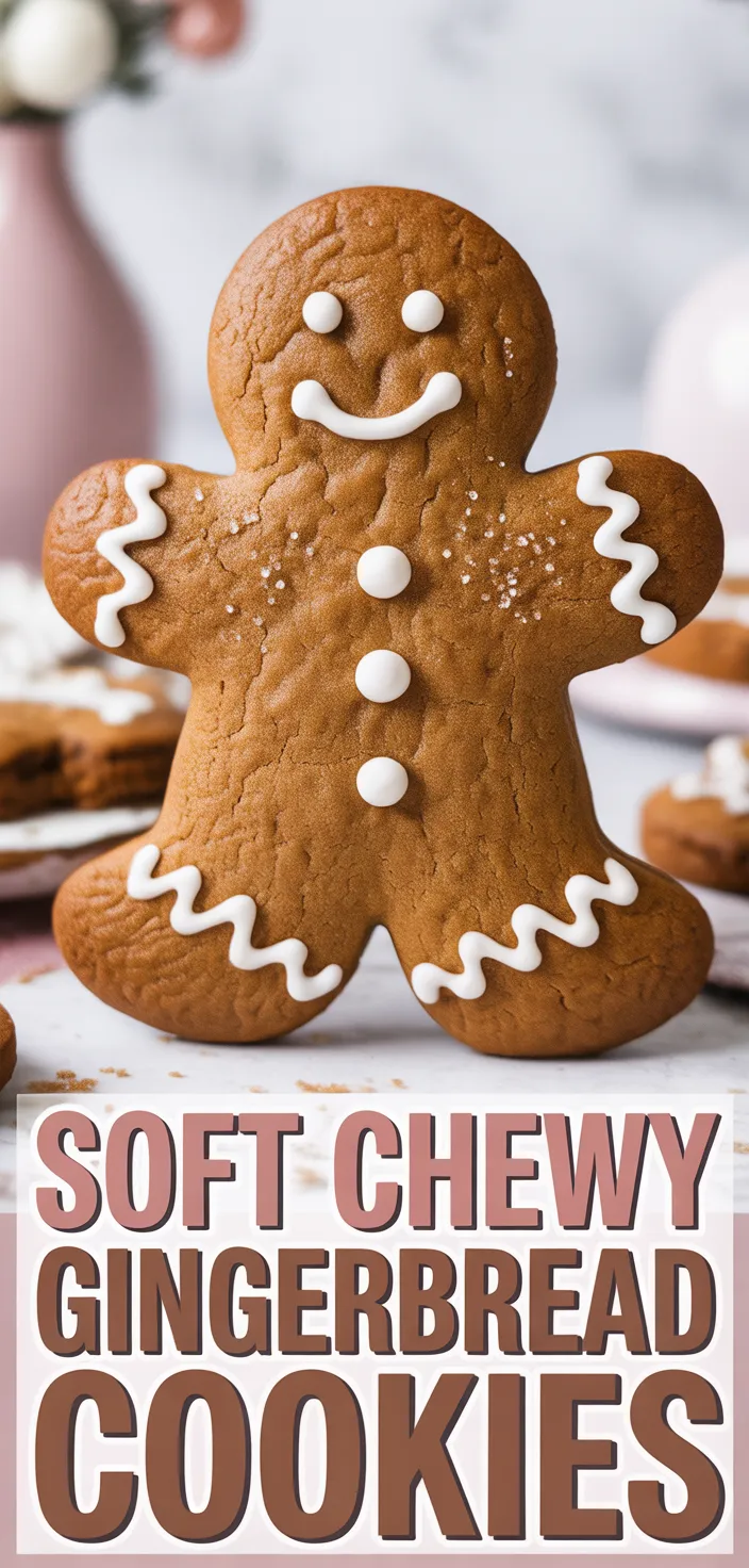 A photo of Soft & Chewy Gingerbread Men Cookies Recipe