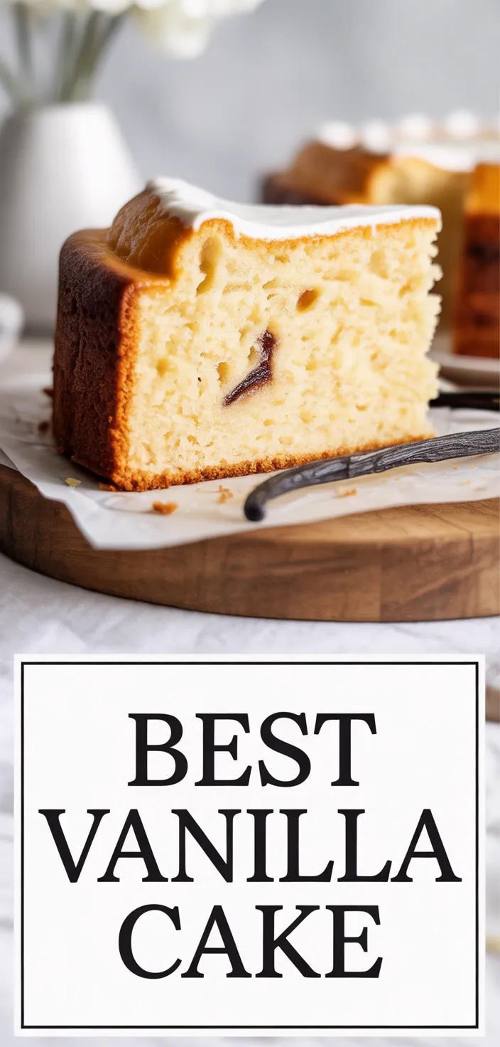 A photo of The Best Vanilla Cake ~ Soft, Fluffy And Delicious! Recipe